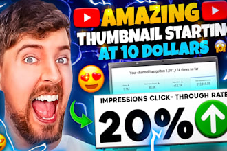 design a viral clickbait youtube thumbnail