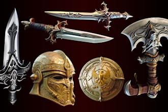 cosplay 3d sword armor 3d props weapons mask helmet prop maker stl 3d printing