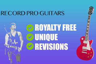 record an amazing pop or rnb electric guitar