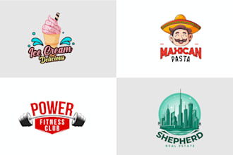 do modern timeless logo design with copyrights