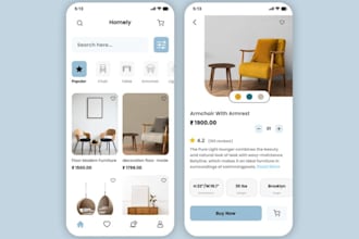 develop furniture store home, store interior design app