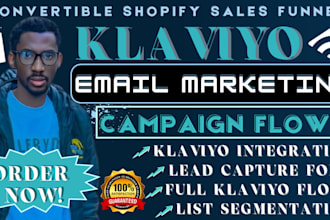 klaviyo email marketing campaign shopify sales funnel klaviyo marketing flows