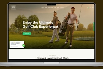 design golf shopify store golf accessories golf store golf website