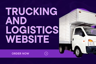 design trucking website, logistics, dispatch, cargo and freight broker website