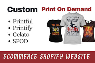 design tshirt print on demand website shopify pod store ecommerce clothing store