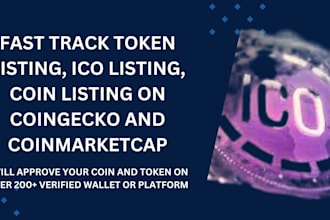 fast list your new token or coin ico listing on exchange website cmc cg lbank