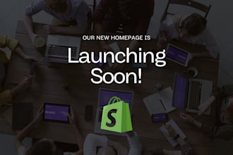 build shopify coming soon page, under construction, password page, landing page