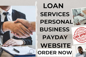 design loan financial service mca payday personal business loan sales funnel