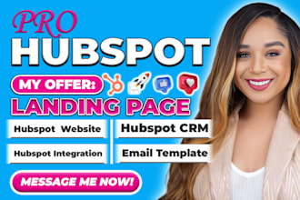 be your hubspot crm expert, hubspot landing page, hubspot website, and zoho crm