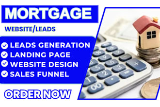 generate mortgage leads business loan lead mca mortgage broker website
