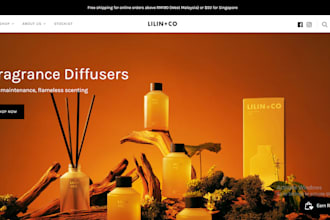 build candle ecommerce website diffuser shopify store essential oil online shop