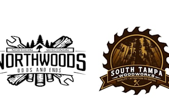 make a wood logo specially for your brand with any copyrights