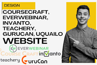 design coursecraft everwebinar invanto teachery gurucan uquailo course website