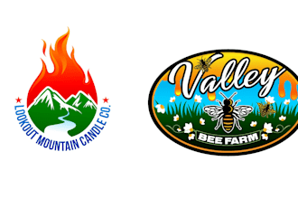 make a high quality bee, candle logo for you with new concept