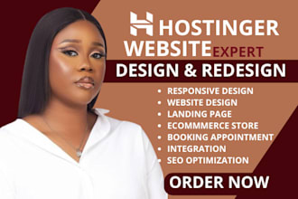 hostinger website design wordpress website on godaddy bluehost woocommerce