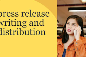 do a professional press release writing and press release distribution