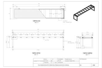 design accurate technical drawings of custom furniture