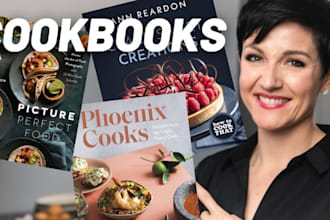 design attractive cookbook cover, format cookbook recipe, cookbook layout recipe