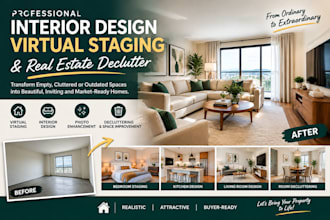 do interior design virtual staging real estate deculatter