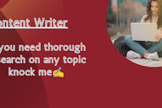 write research based assignments and reports