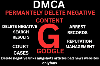 permanently remove mugshots cases article bad news delete negative links google