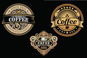 create hand drawn minimal restaurant cup of coffee shop logo