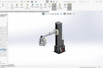 industrial robot and automation system design in solidworks