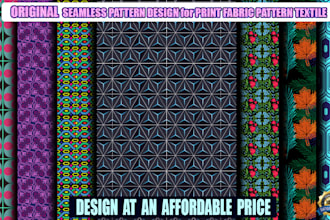 do original seamless pattern design for print fabric pattern textile