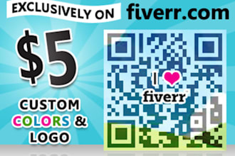 create a UNIQUE custom qr code with your colors and logo
