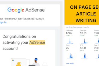 write 30 bulk articles and SEO blog post for adsense approval