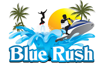 design high quality  jet ski logo for your business with 24 hours
