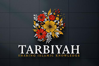 make natural, floral design, line art, flower, boho or botanical logo design