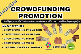 promote your crowdfunding campaign video website to get massive backers