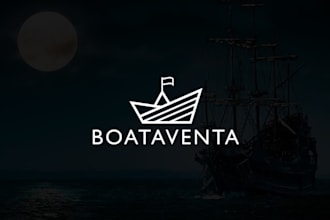 design natural, island, shiping, aviation, cruise, boat, travel agency logo