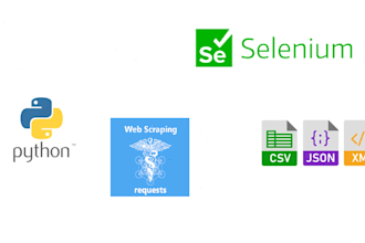 do website scraping, data mining, data extraction using python and selenium