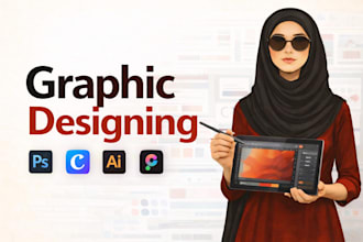 do modern graphic design, logo and branding for business