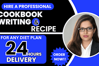 design and format cookbook recipes, keto, vegan, airfryer, vegetarian food book