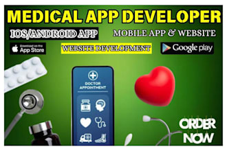 develop medical doctor mobile app on android and ios telemedicine website