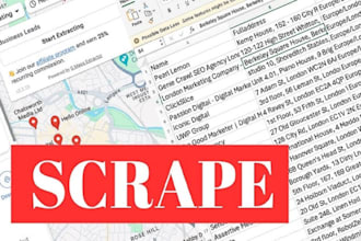 scrape business data b2b leads scraping email list google map scraper