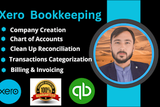 do bookkeeping ,cleanup, catch up and bank reconciliation in ynab ,xero