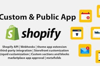 create private and public shopify app