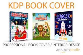 create kids coloring book cover and custom interior for kdp
