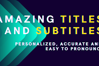 create 5 ideas for titles and subtitles that grab attention