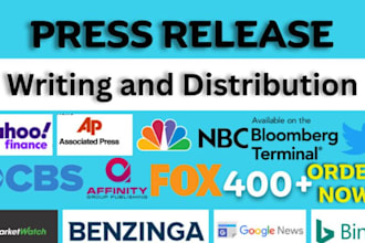 publish and write press release to USA,UK, canada and top sites