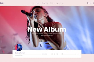 do musician, night club website design