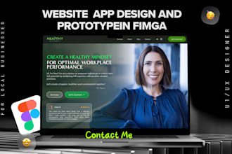 do interactive figma prototypes and design websites and apps UI UX in fimga
