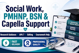 do social work, pmhnp, bsn, capella assessments
