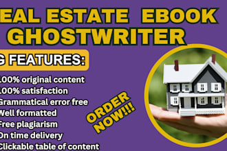 be your real estate ebook  online course content estate investment  ebook writer