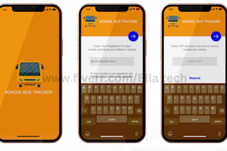build school bus tracking app and parent monitoring app