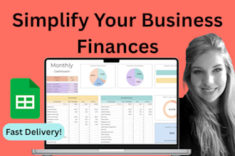 design a custom business budget, expense and cashflow tracker in google sheets